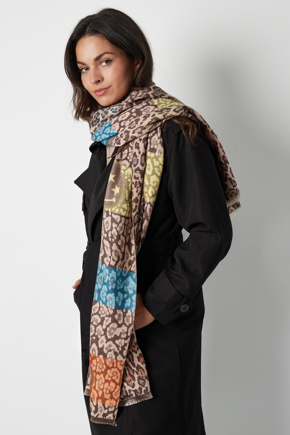 Wild smile scarf - brown h5 Picture3